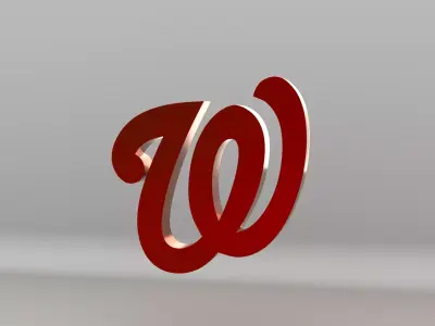 MLB Washington Nationals V2 Team Logo 3D model