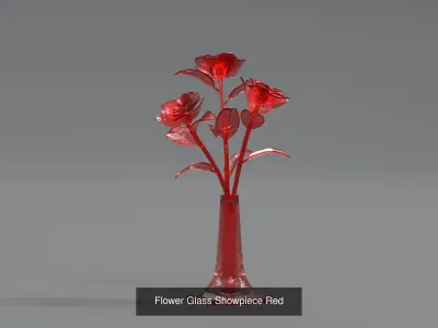 Glass Flower Showpiece Collection