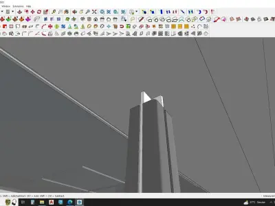 Art deco gate house 3d model 3D model