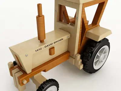 Toy Tractor 3D model