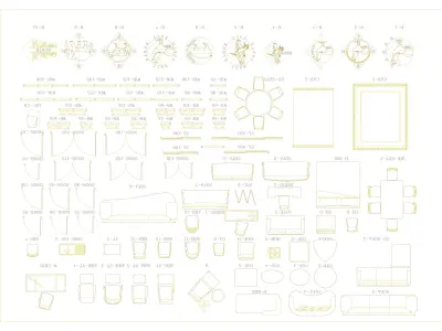 AUTOCAD BLOCK 230 BLOCK 3D model