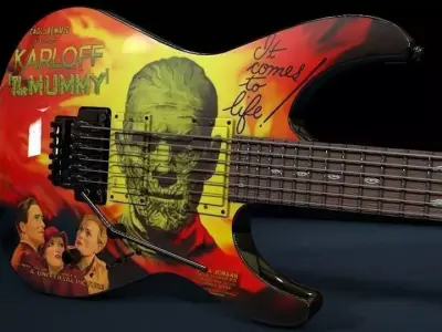 Kirk Hammett ESP KH-3 Karloff Mummy Guitar 3D model