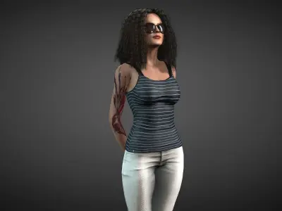 Character Sara 3D model