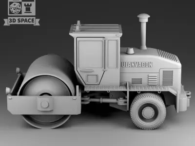 asphalt skating rink 3D print model