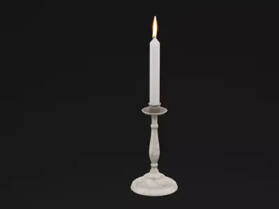 Candle Holder Low-poly 3D model