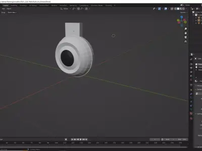 Dashcam  Low-poly 3D model