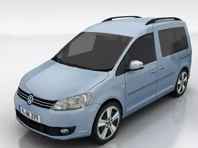 Volkswagen Caddy Low-poly 3D model