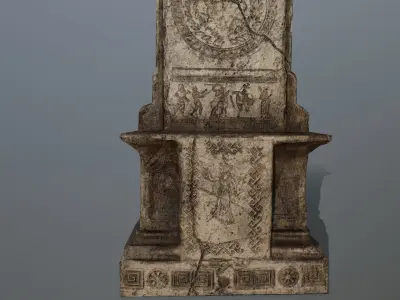 statue 1 Low-poly 3D model