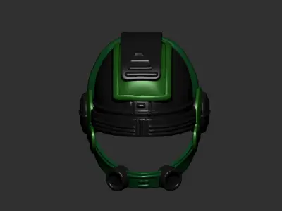 helmet high poly sculpt 3d printable  3D model 11