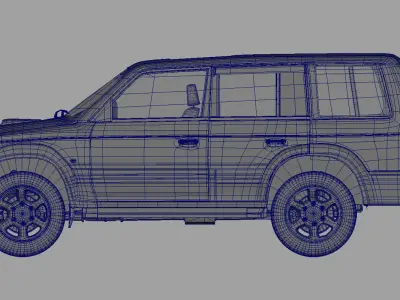 Pajero car 3d model 3D model