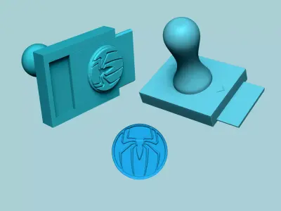 Stamp 108 Spiderman Icon - Fondant Decoration Maker Toy 3D print model