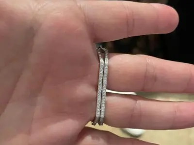 two finger Ring 3D print model