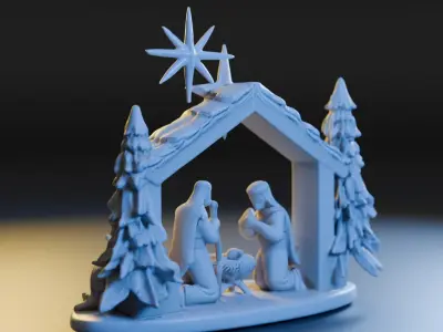 nativity scene 3D model