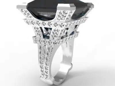 The Eiffel Tower ring 3D print model