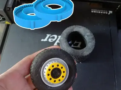 Tire Mold with Wheels for Trucks 3D print model