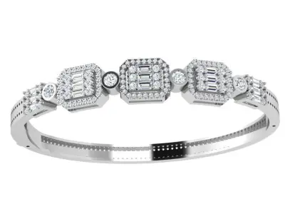 Emerald Halo Bracelet 4635 3D print model