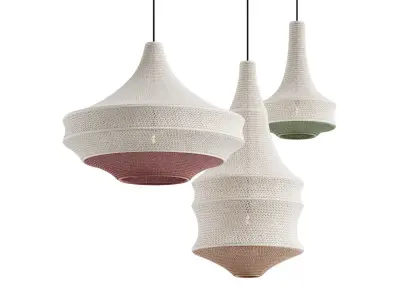 Crochet Pendant Lamp by Hamimi Design 3D model