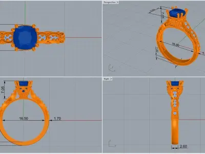ring code 125 3D print model