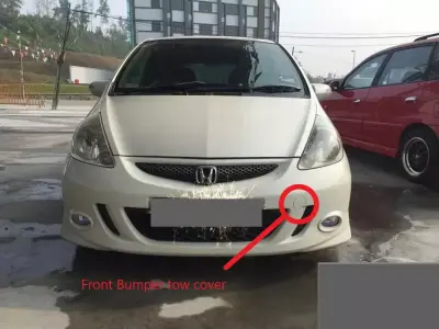 Honda Jazz 2008 Vtec Front bumper Tow cover 3D print model