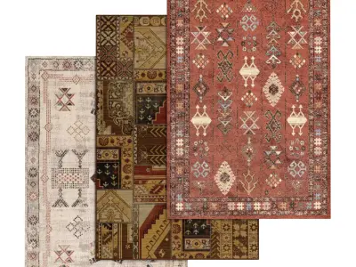 Rug Set 1471 3D model