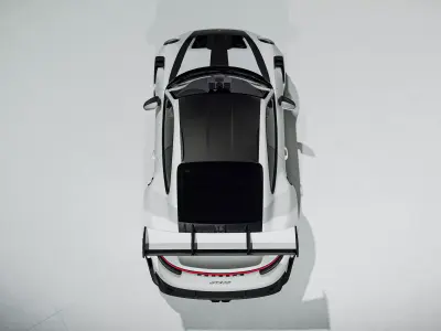 2023 Porsche GT3 RS weissach 3D model