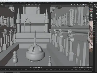 Enchanted Citadel 3D Castle  Low-poly 3D model