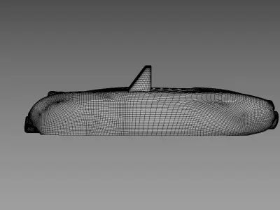 The silhouette of the car 1958 Austin-Healey Sprite MkI 3D print model