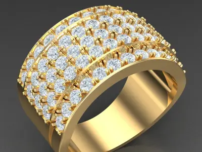 Luxury Men Rings Designs 5MR035 3D print model