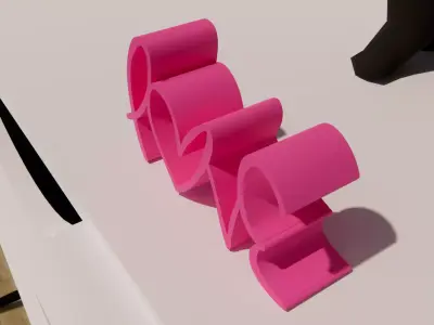 Customized Romantic Flow Love 3D print model