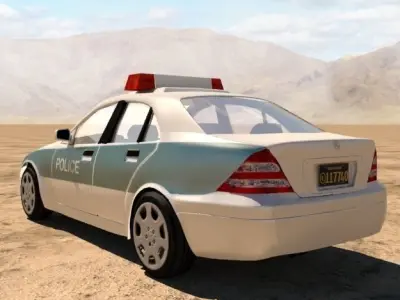 Mercedes Benz C240 Police 3D model
