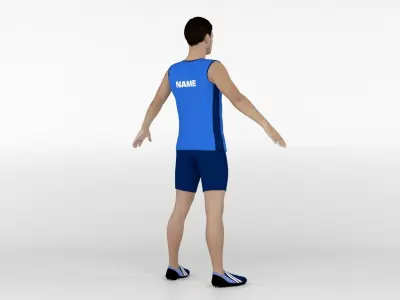 Athlete Runner 07 3D model