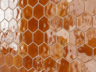 REGULAR HEXAGON Wall tiles 3D model