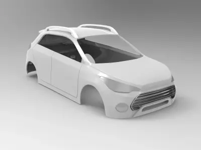 Hyundai i20 Body for 3D Print Model 3D print model