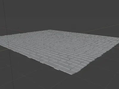 Roof Tiles - Asphalt Shingles with Moss Free 3D model