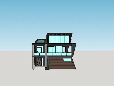 2 in 1 3D architectural models  3D model