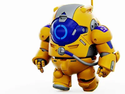 AMONG US CHARACTER-E  Rigged for Unreal Engine - Unity - MIXAMO  3D model