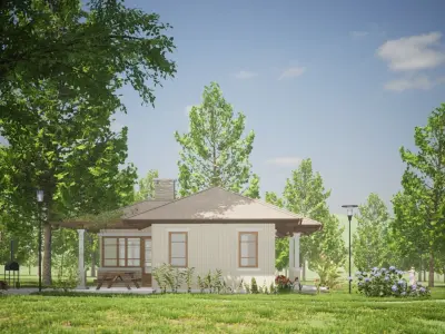 046Countryhouse1f68m2 3D model