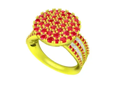 Luxury Diamond Women Ring 3D Model A5724 3D print model