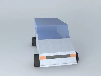 Auto paper car Free 3D model