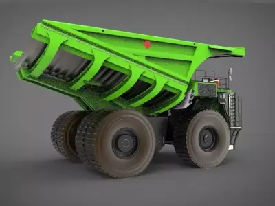 heavy mining truck 3D model
