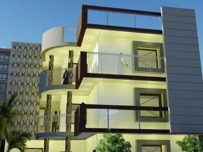 Luxury Villa modern Villa  modern house 3D model