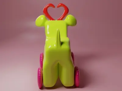 RIDE-ON TOY  Low-poly 3D model