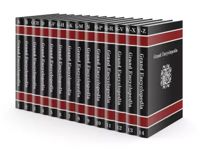Encyclopedia Set general psychiatry book 3D model