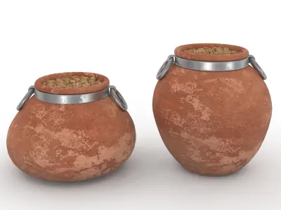 Cachepot Low-poly 3D model