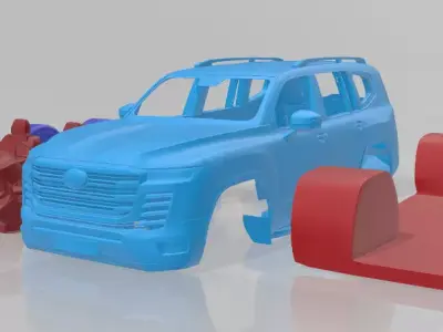 Toyota Land Cruiser 300 2022 - Separate Parts Model 3D print model