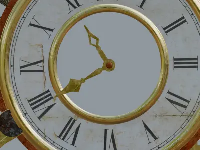 Gears Wall Clock 3D model