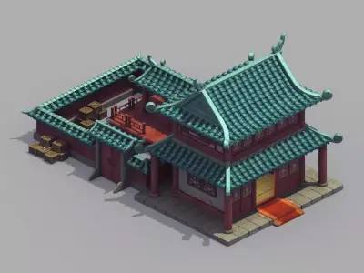 gAME Ming Dynasty Architecture - Warehouse 063 3D model