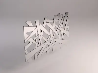 MIRROR---Broken metal pole 3D model
