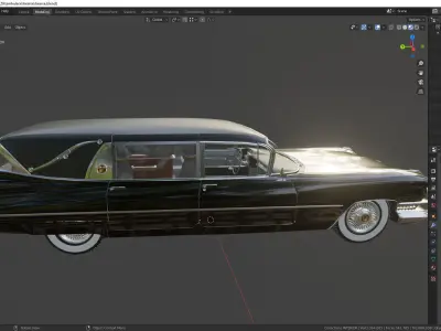 Cadillac Hearse Space Wagon 1959 3D model