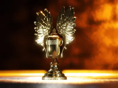 Golden Trophy Wing 3D model